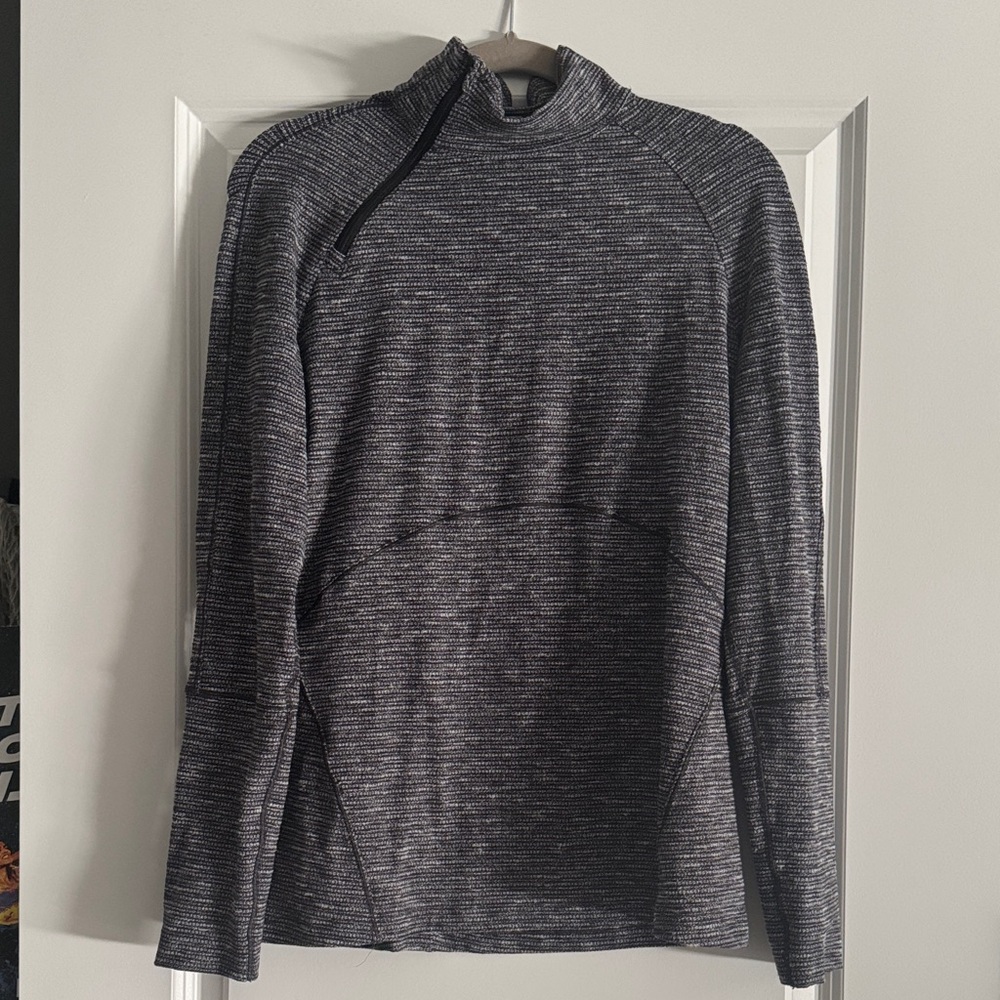 Lululemon Athletica Black and White Striped Top